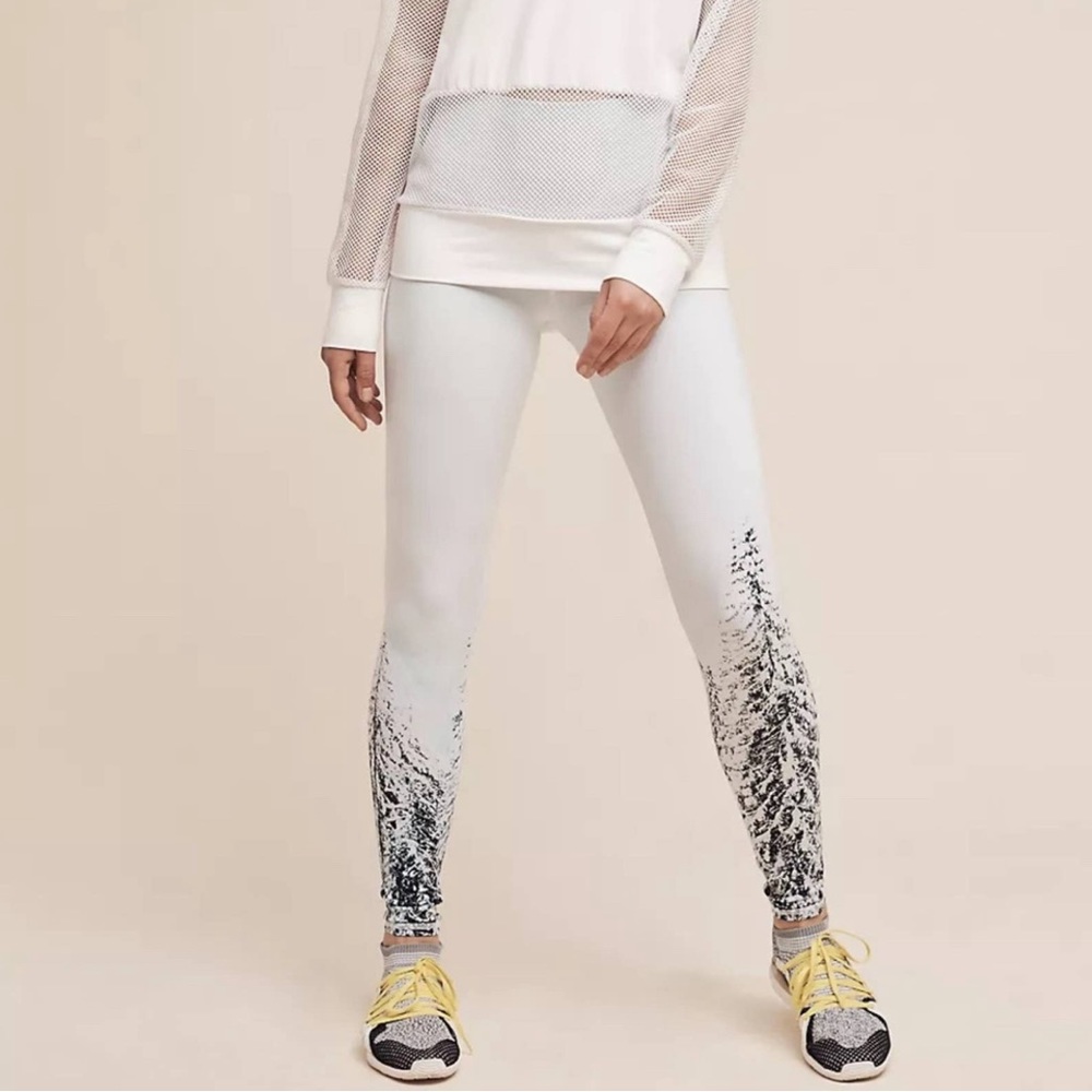 Alo Yoga Airbrush Leggings Ski Evergreen Tree Pattern Anthropologie